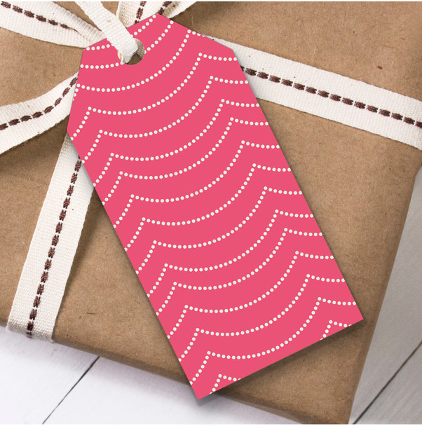 Pink Garland Christmas Gift Tags