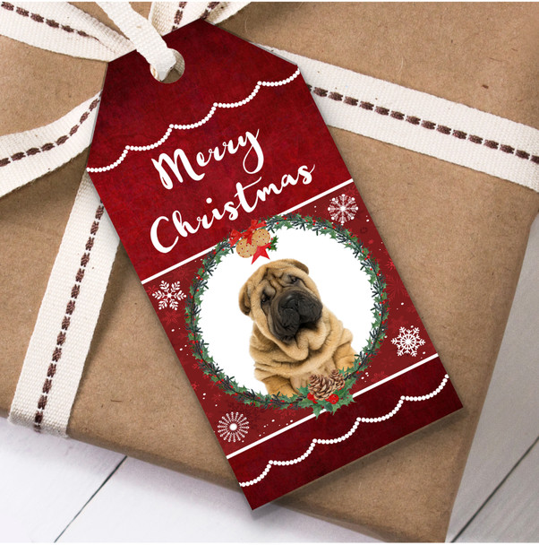 Shar-Pei Dog Christmas Gift Tags