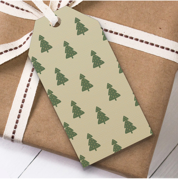 Green Trees Christmas Gift Tags