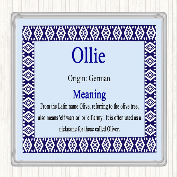 Ollie Name Meaning Coaster Blue