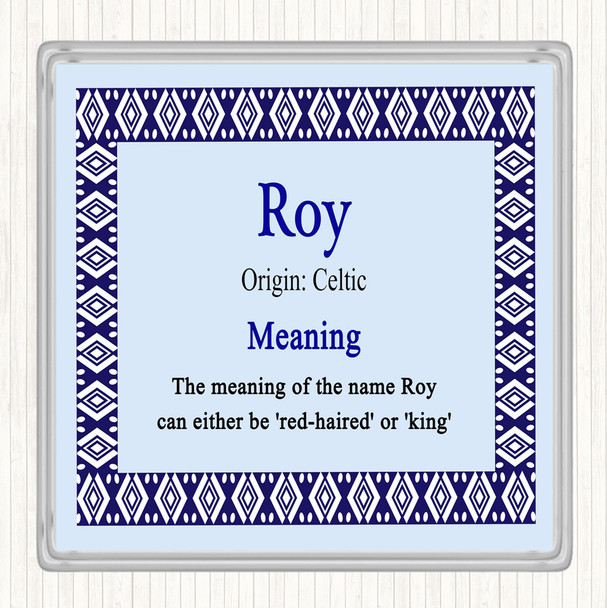 Roy Name Meaning Coaster Blue