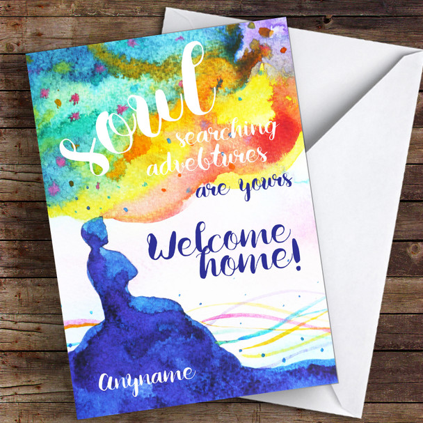 Soul Searching Adventures Are Yours Personalised Greetings Card