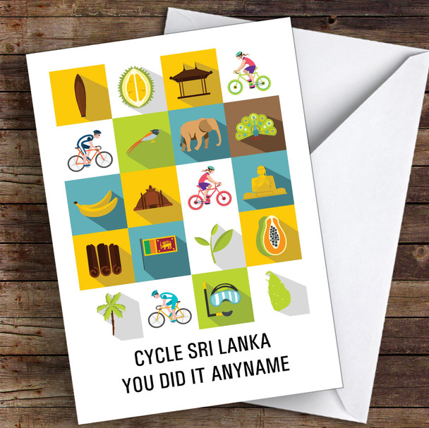 Bike Sri Lanka You Did It Personalised Greetings Card