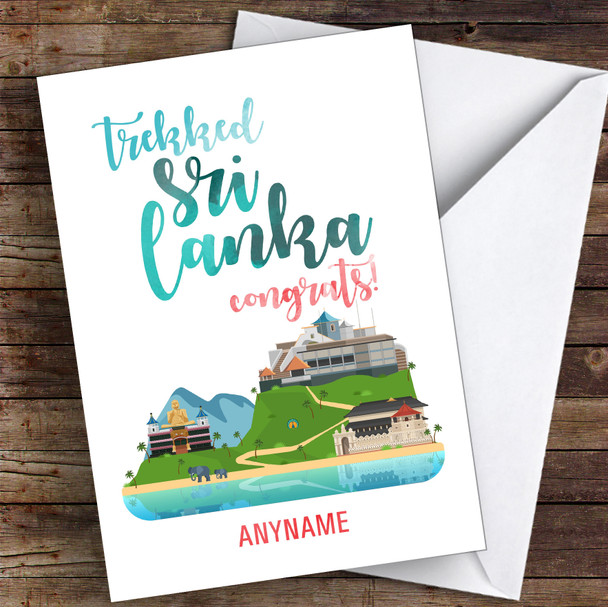 Trek Sri Lanka Congrats Personalised Greetings Card