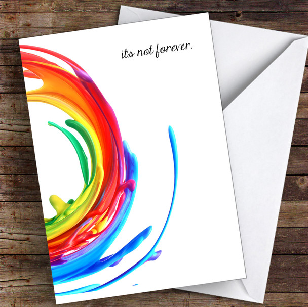 Its Not Forever Beautiful Paint Style Coronavirus Quarantine Greetings Card