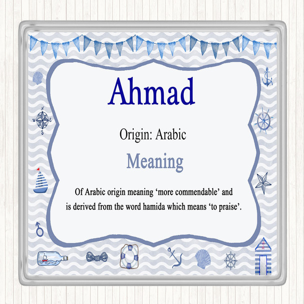 Ahmad Name Meaning Coaster Nautical