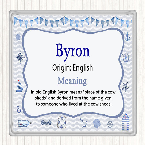 Byron Name Meaning Coaster Nautical