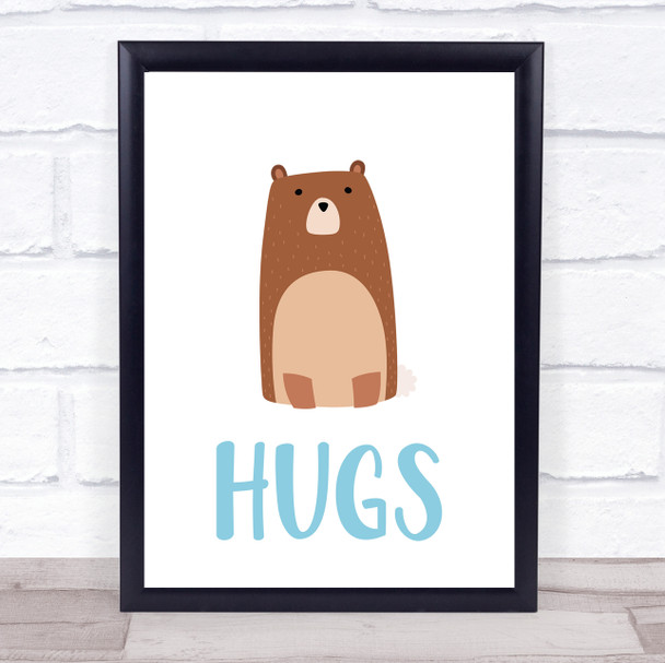 Bear Hugs Decorative Wall Art Print