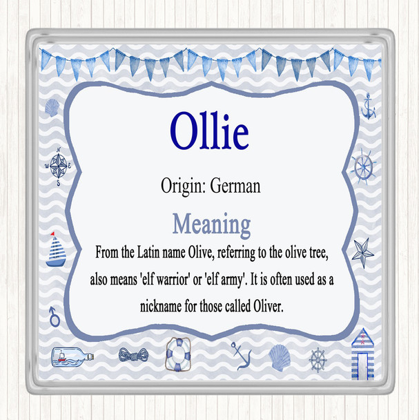 Ollie Name Meaning Coaster Nautical
