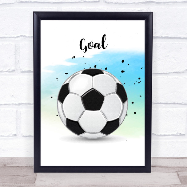 Football Goal Decorative Wall Art Print