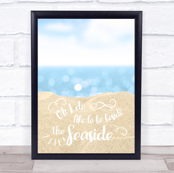 Beside The Seaside Decorative Wall Art Print