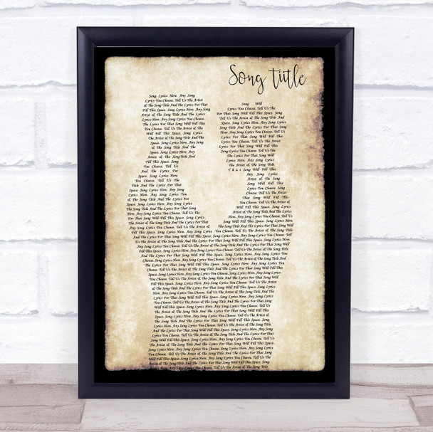 Any Song Lyrics Custom Gay Couple Two Men Dancing Song Lyric Print