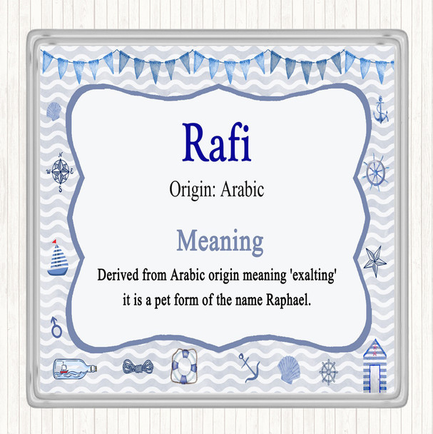 Rafi Name Meaning Coaster Nautical