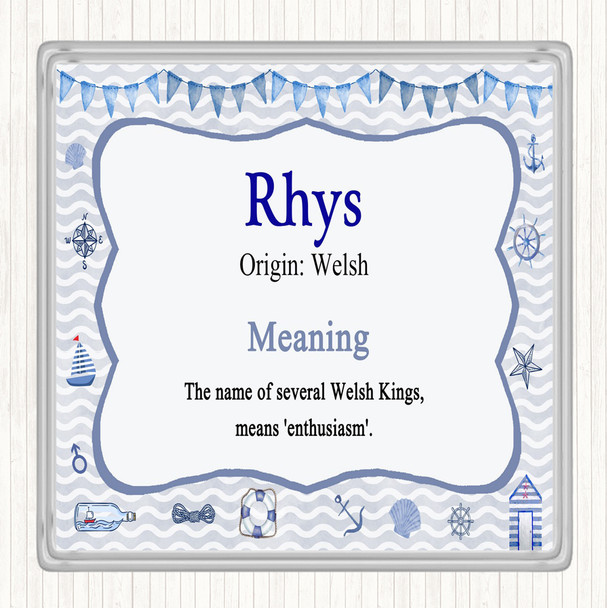 Rhys Name Meaning Coaster Nautical