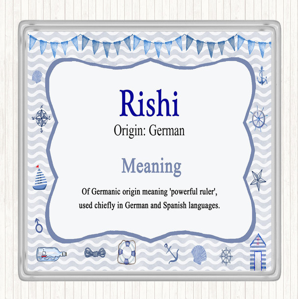 Rishi Name Meaning Coaster Nautical
