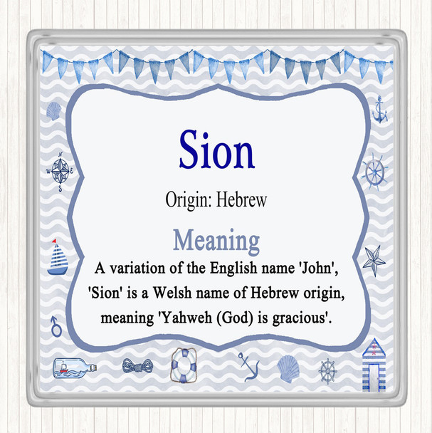 Sion Name Meaning Coaster Nautical