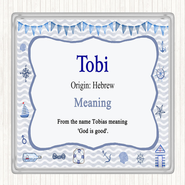 Tobi Name Meaning Coaster Nautical