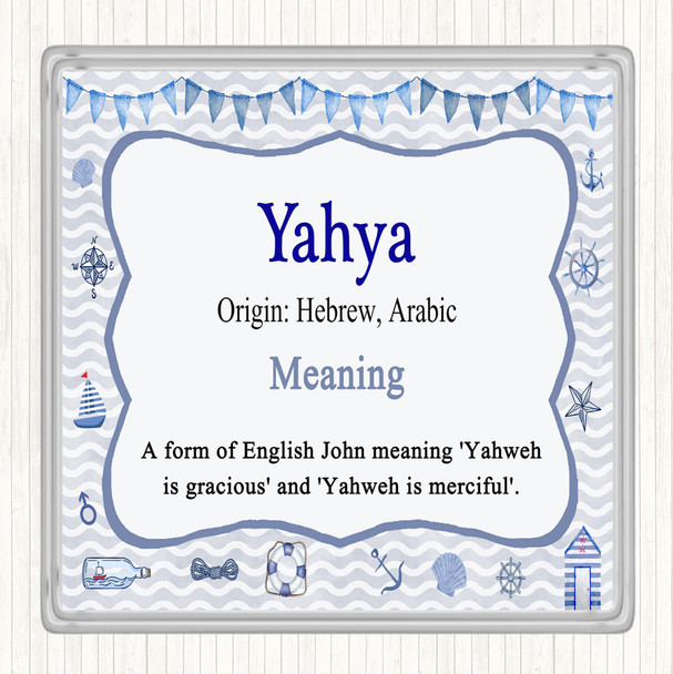 Yahya Name Meaning Coaster Nautical