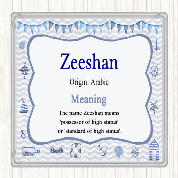 Zeeshan Name Meaning Coaster Nautical