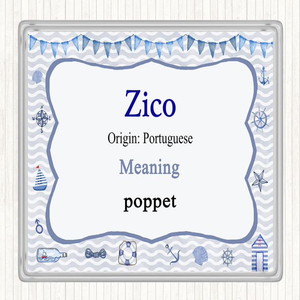 Zico Name Meaning Coaster Nautical