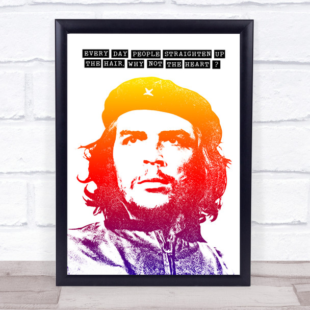 Chez Guevara Glow. Every Day Quote Funky Wall Art Print
