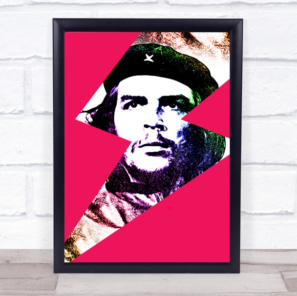 Chez Guevara Revolutionary Pop Art Lightening Style Funky Wall Art Print