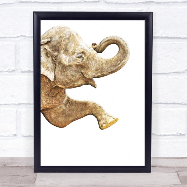 Elephant Beautiful Watercolour Wall Art Print