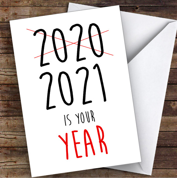 Funny Corona 2021 Is Your Year Lockdown Personalised Christmas Card