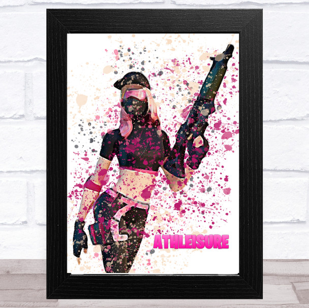 Splatter Art Gaming Fortnite Athleisure Kid's Room Children's Wall Art Print