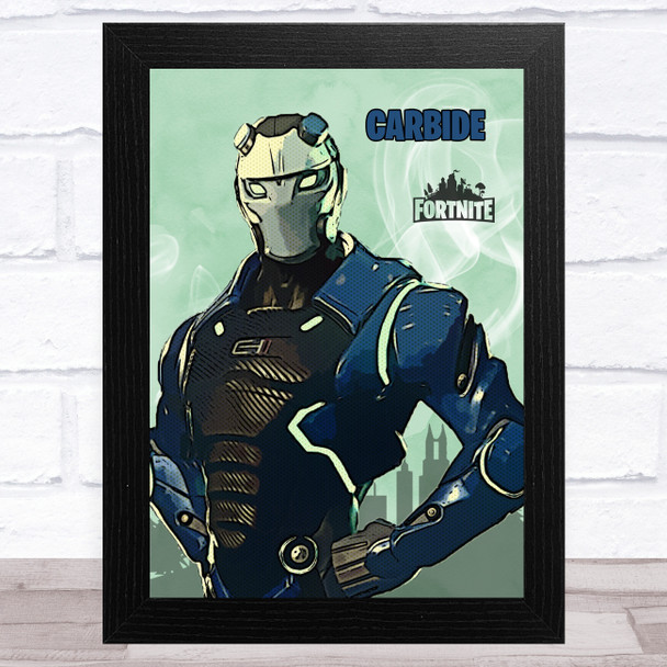 Carbide Gaming Comic Style Kids Fortnite Skin Children's Wall Art Print Carbide Gaming Comic Style Kids Fortnite Skin Children's Wall Art Print