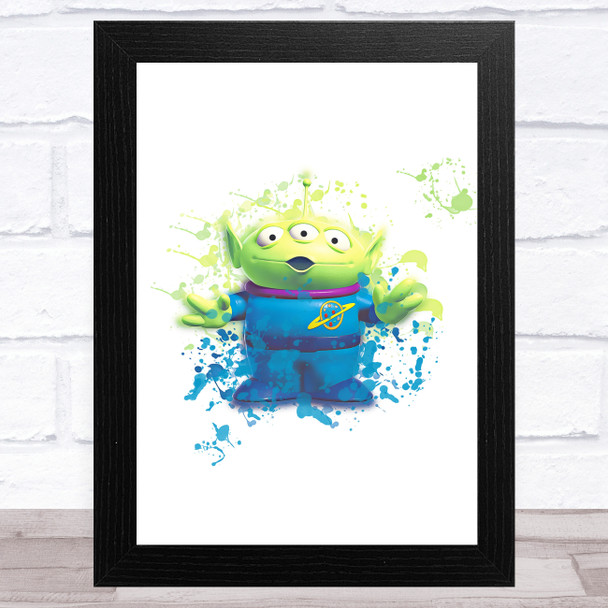 Lgm Toy Story Splatter Art Children's Kids Wall Art Print