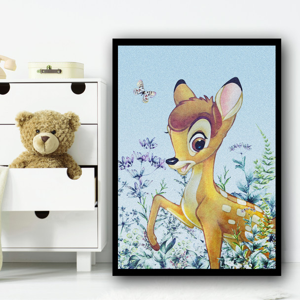 Bambi Vintage Colour Fade Children's Kids Wall Art Print