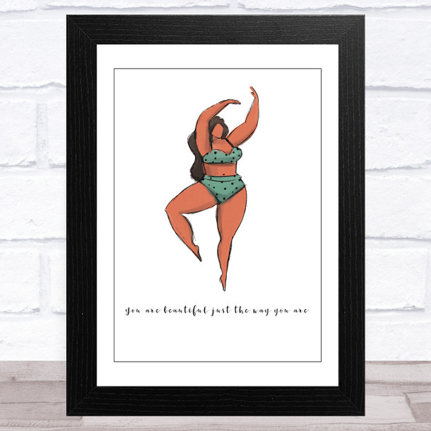 Body Positive Woman Design 1 Home Wall Art Print
