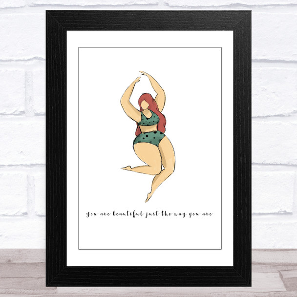 Body Positive Woman Design 4 Home Wall Art Print