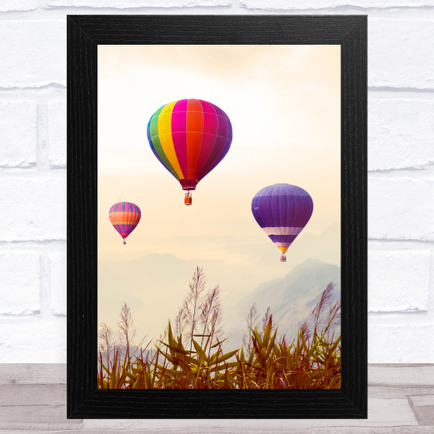 Hot Air Balloons Design 3 Home Wall Art Print