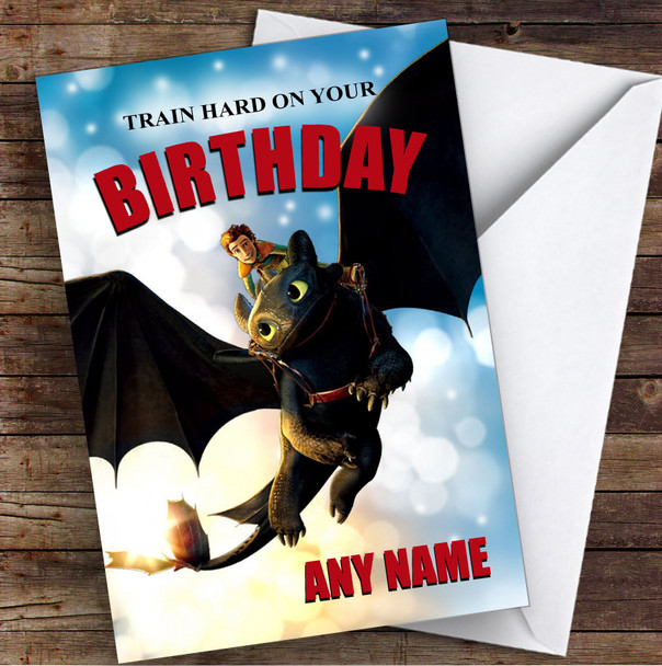 How To Train Your Dragon Children's Kids Personalised Birthday Card