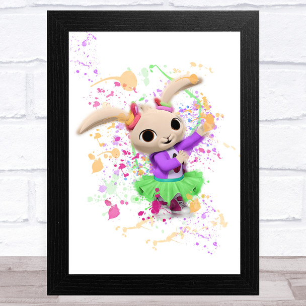 Bing Bunny Coco Splatter Art Children's Kid's Wall Art Print