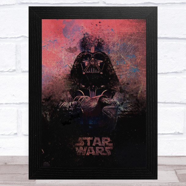 Darth Vader Vintage Smudge Children's Kid's Wall Art Print