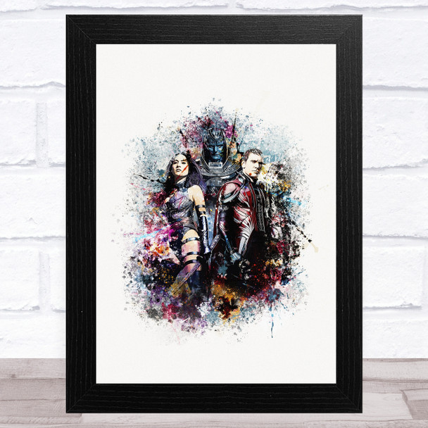 X-Men Watercolour Splatter Children's Kid's Wall Art Print