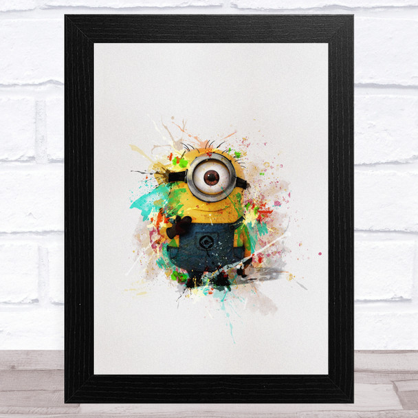 Minion Smudge Style 4 Children's Kid's Wall Art Print