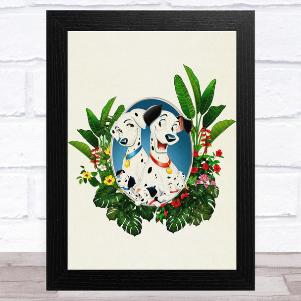 101 Dalmatians Retro Children's Kid's Wall Art Print