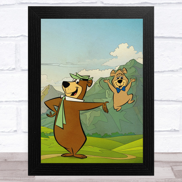 Yogi Bear Vintage Children's Kid's Wall Art Print