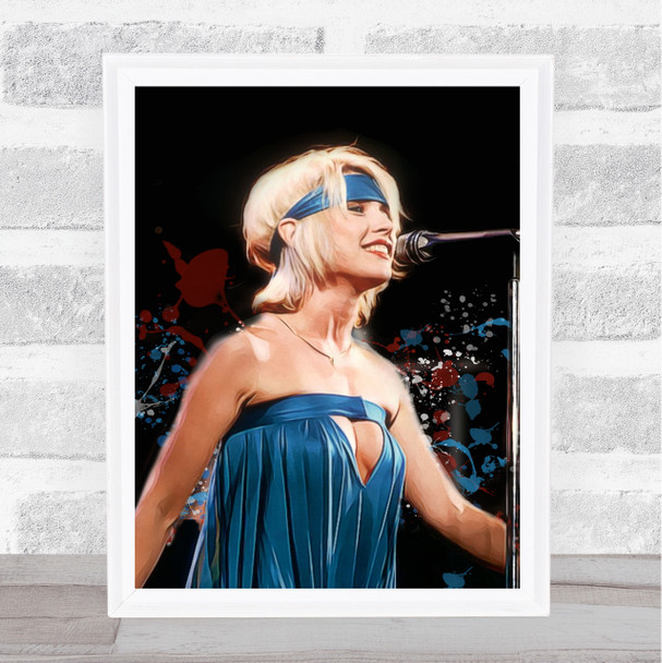 Deborah Harry Splatter Art Celeb Wall Art Print
