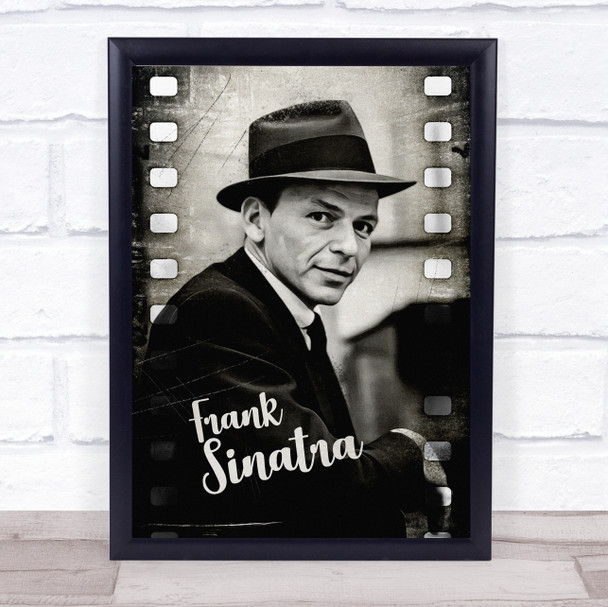 Frank Sinatra Black & White Movie Reel Wall Art Print