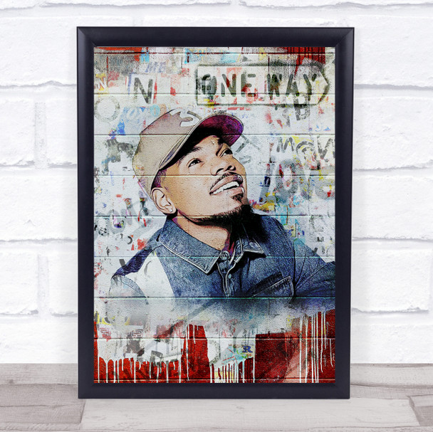 Chance The Rapper Graffiti Wall Art Print