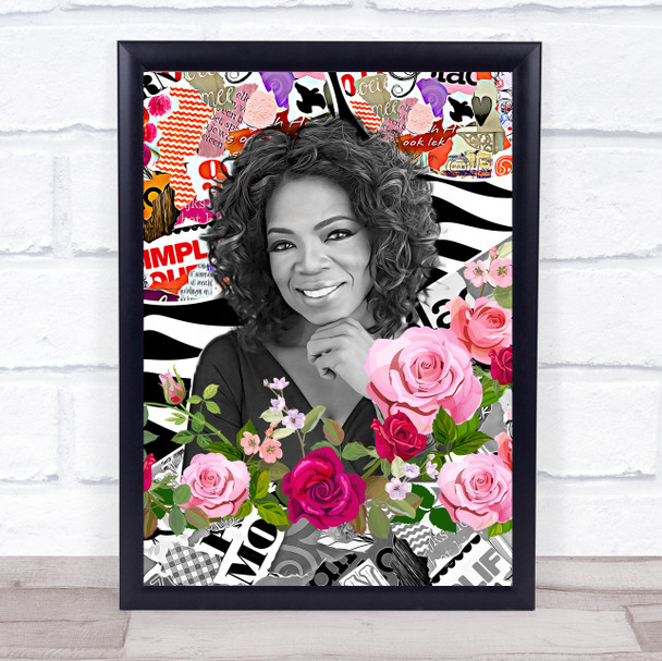 Oprah Fan Magazine Floral Wall Art Print