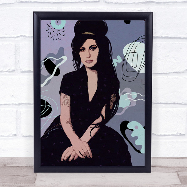 Amy Winehouse Abstract Wall Art Print