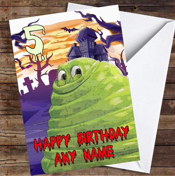 Hotel Transylvania Mavis And Dracula Blobby Spooky Personalised Birthday Card