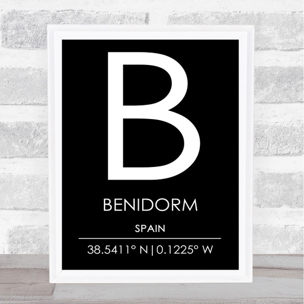 Benidorm Spain Wall Art Print