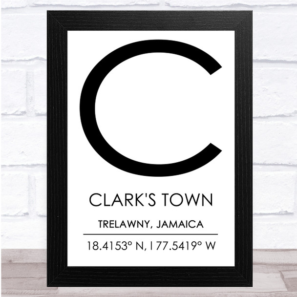 Clarks Town Jamaica Wall Art Print